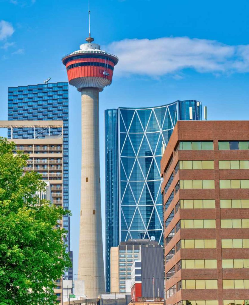 Calgary Tower skyline representing the service area for professional painting services across Calgary and nearby communities.